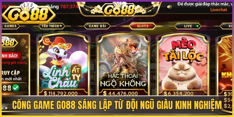 Cổng game Go88 được sáng lập từ một đội ngũ giàu kinh nghiệm